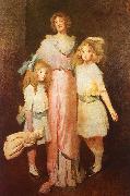 John White Alexander Mrs Daniels with Two Children Germany oil painting reproduction